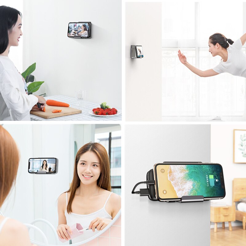 Tablet Wall Mount Stand , Cell Phone/ tablets Wall Mount Aluminum Charging Dock Tablet PC Wall Holder