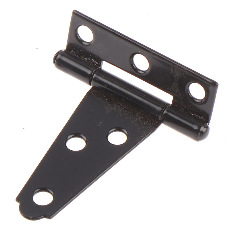 Uds hierro bisagra en te negro T bisagras bisagra de gabinete de jardín cobertizo 2-12 pulgadas de madera puerta de la puerta para la luz puertas de entrada de Hardware de muebles