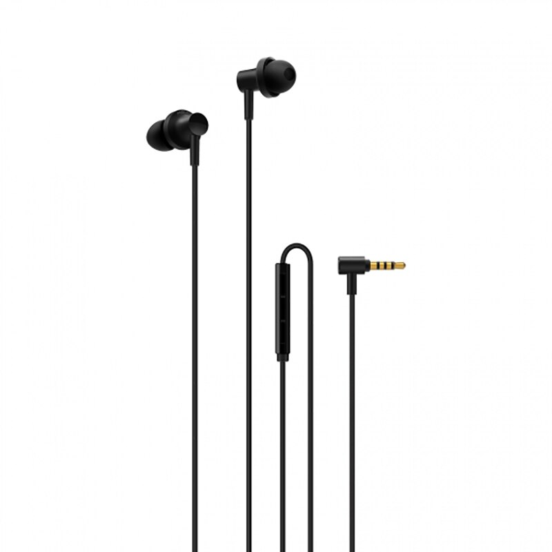 Originele Xiaomi Hybrid Pro HD 2 Oortelefoon Dynamische Wired Controle Dual Driver Met MIC Headset In Ear Microfoon Oortjes: Extreme Night Black