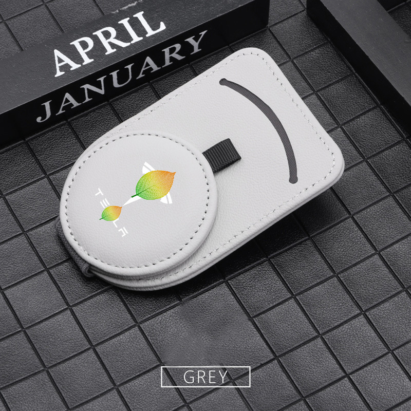 Soporte de gafas de sol para coche Tesla modelo 3 Y X S, Clip para Visor, piezas nuevas de Tesla: Grey