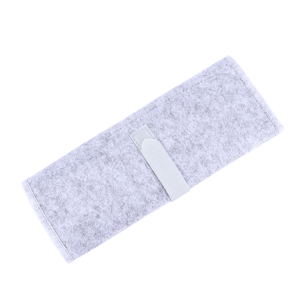 Voyage cheveux lisseur sac de rangement fer à friser pochette résistant à la chaleur tapis Pad Portable pli étui de protection outil de coiffure: light gray