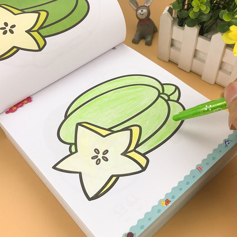 Livres de dessin éducatif pour débutants, livres de coloriage chinois, aquarelle, pour enfants, contient des images pour bébé