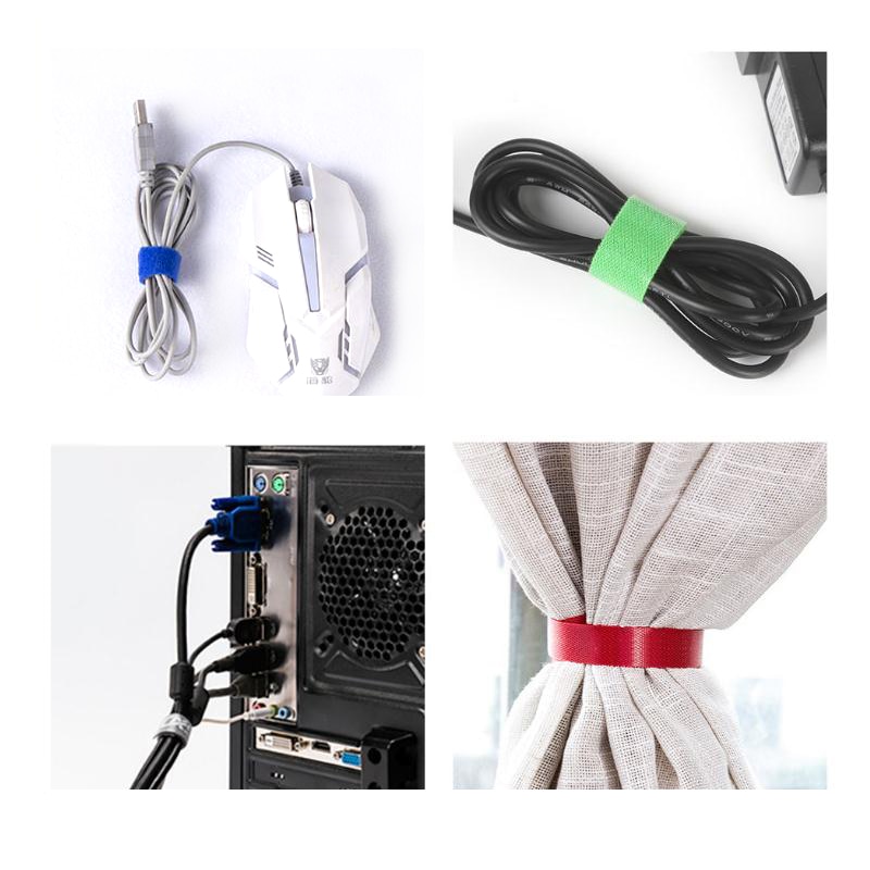 Cable Organizer Bobbin Winder Magic Wire Ties Cable Management Marker Holder tape Lead Straps For Computer