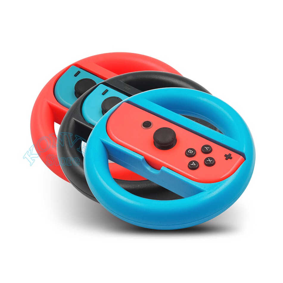 2 stuks nintendo switch-accessoires: stuurwielen, handgrepen, houder, links en rechts, joy-con voor nintendo switch, ns nx-controller