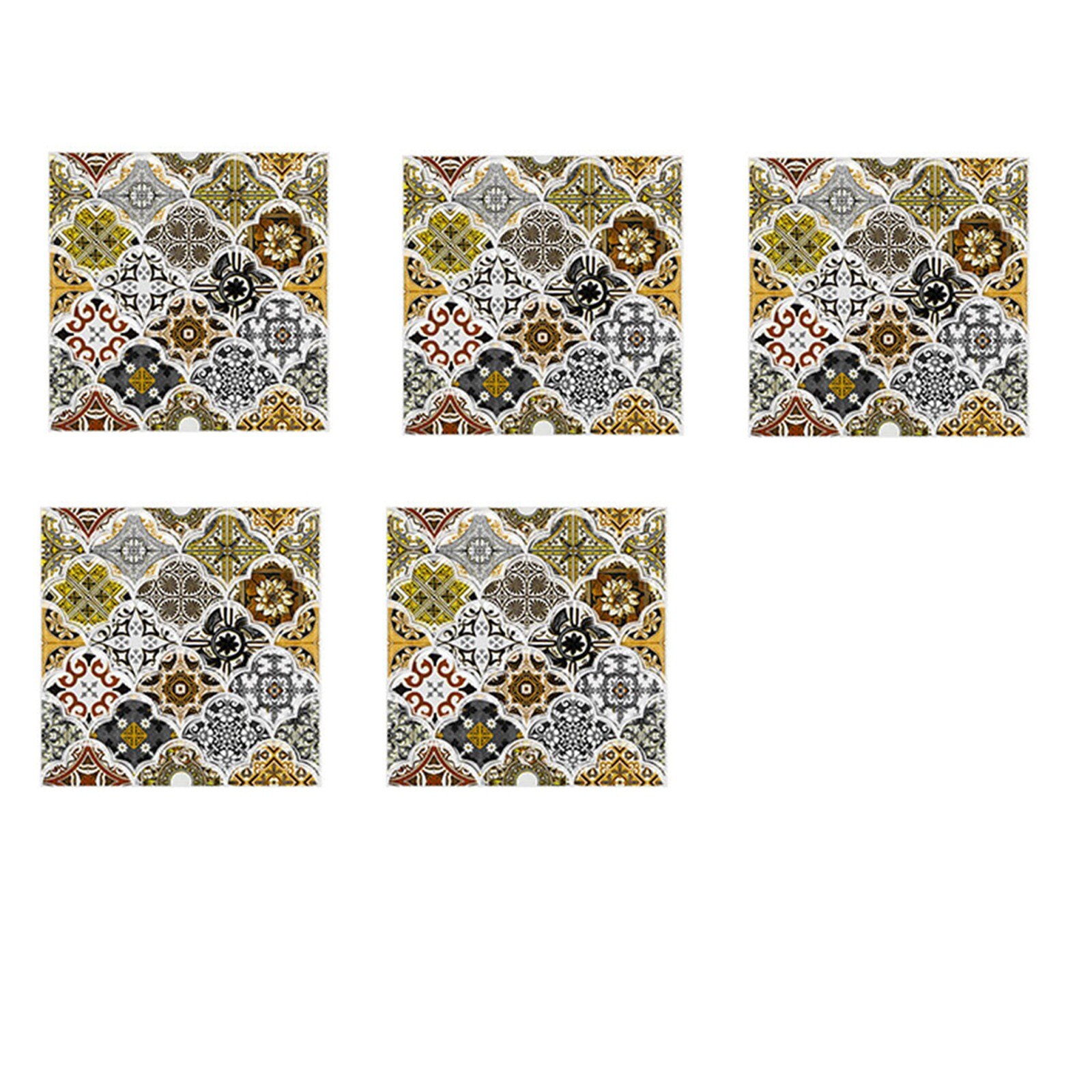Mozaïek Tegel Zelfklevende Muur Sticker 5Pcs 10X10Cm Keuken Behang Muurschilderingen Waterdicht Stickers Woonkamer badkamer Decoratie: L
