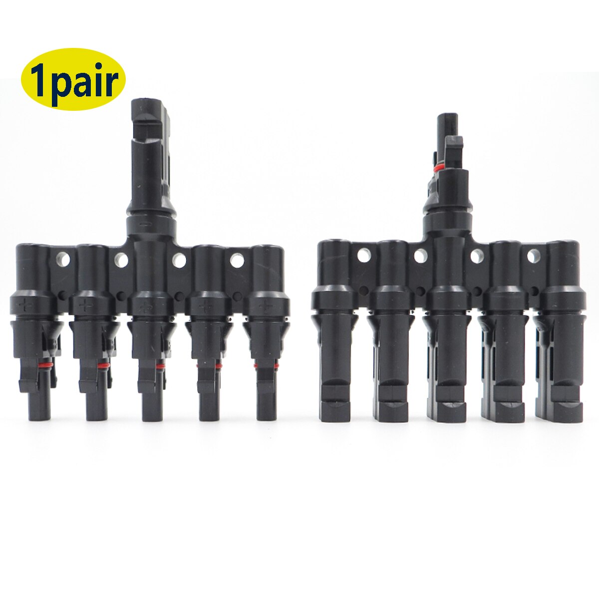 2 Paar X Pv T Tak Parallelle Aansluiting 30A 1000V Elektrische Pv Connector Fotovoltaïsche 2 Stuks Zonnepaneel Kabel draad Verbinden 3T 4T: MC4-5T