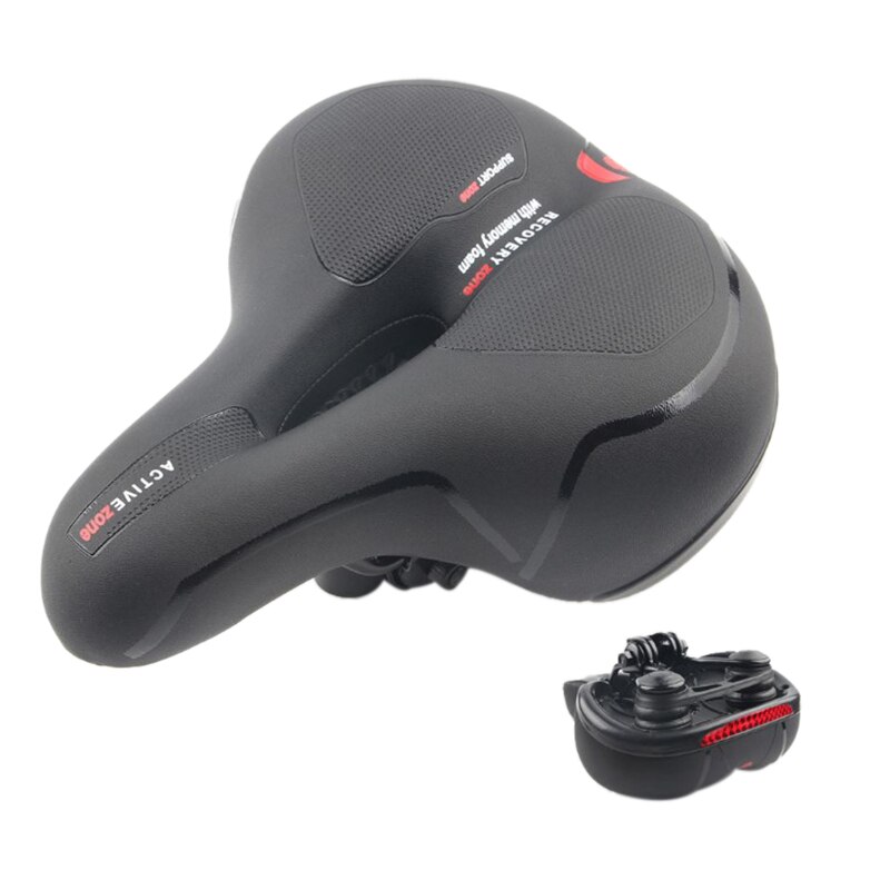Comfort Bike Seat,Wide Bicycle Saddle Replacement Memory Foam Padded Soft Bike Cushion with Absorbing Universal Fit: Default Title