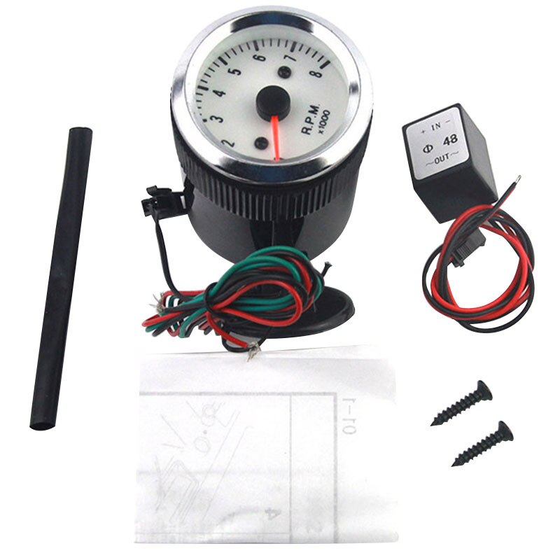 Auto Toerenteller 2 Inch 52mm 12V Blauwe LED Bar Turbo Boost Gauge