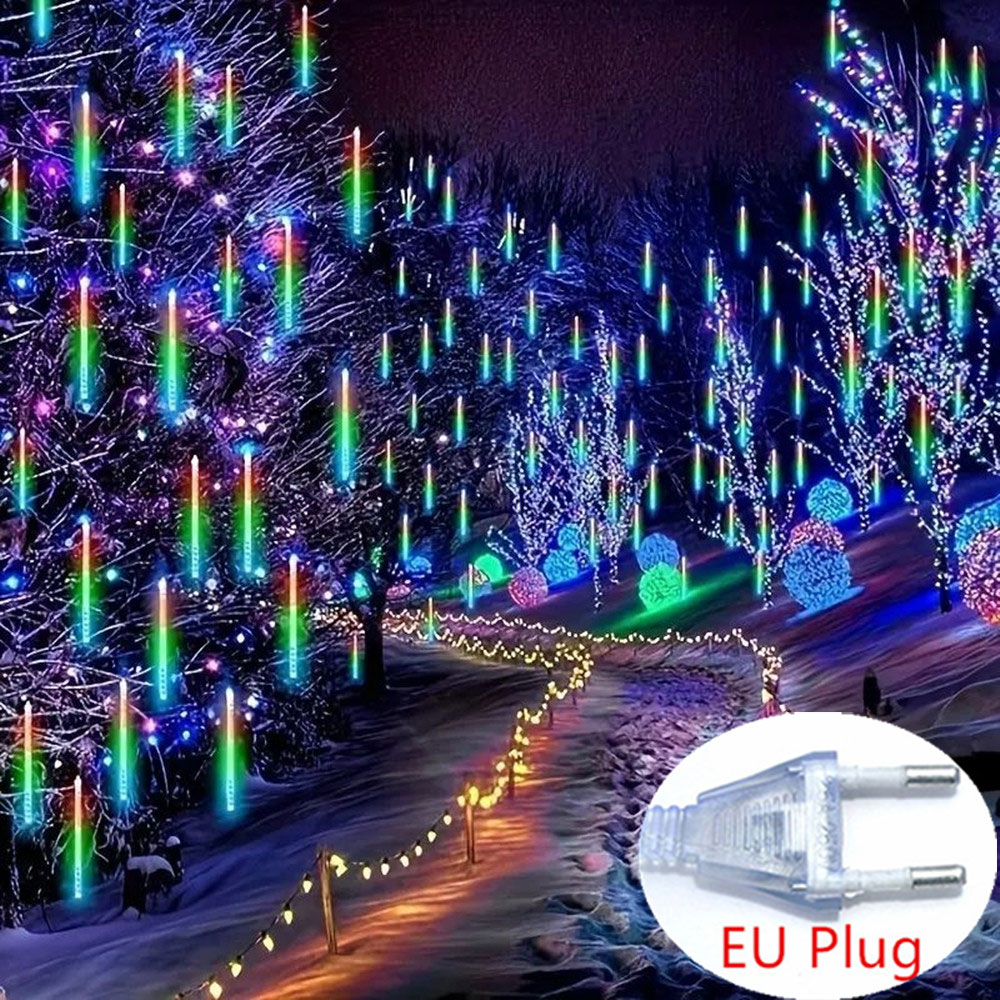 50 cm 8 Röhren EU Stecker LED Meteorschauer Reg... – Grandado