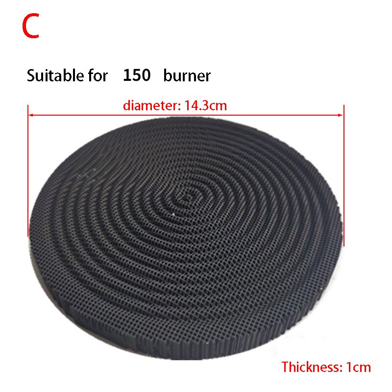 Gas Heater Parts Burning Honeycomb Ceramic Plate Honeycomb Infrared Burner Replacement High Effeciency: C