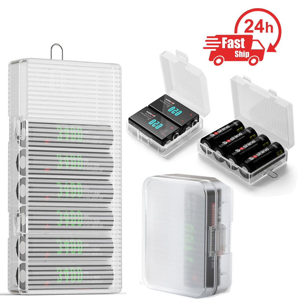 Obudowa baterii robić 18650 26650 18350 18500 pojemnik na baterie schowek na 9V AA AAA 18650 pojemnik na akumulator organizator