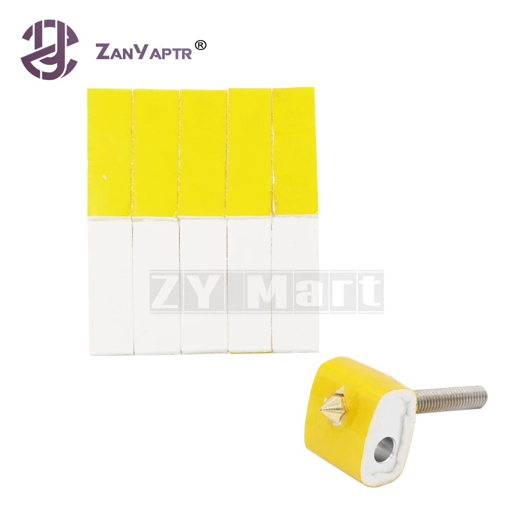 10pcs 20X70X3MM Heating Block Cotton Heat Insulation For MK8 MK9 Extruder Heat Preservation