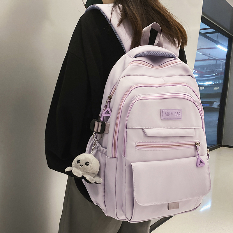 Plecak o dużej pojemności damski plecak podróżny unisex z wieloma kieszeniami tornister studencki dla nastolatki plecak męski z książkami