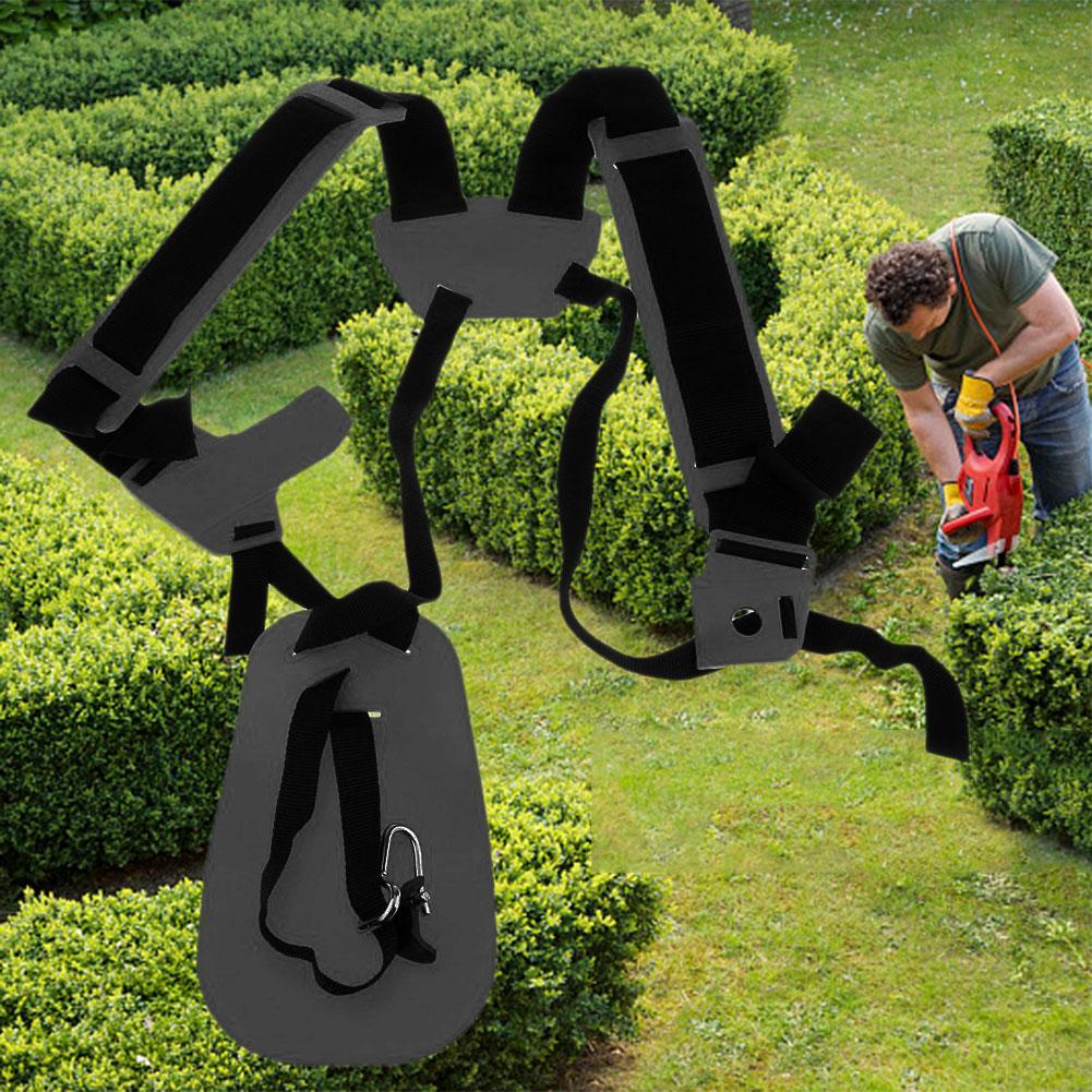 Double Shoulder Harness Strap Trimmer Nylon Strap For Shrub Cutters Garden Lawn Mowers Pruner Labor Saving Trimmer Padded Belt