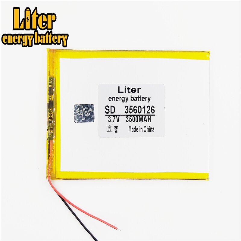 3.7 V lithium polymer battery 3500 mah 3560126 tablets DIY mobile power