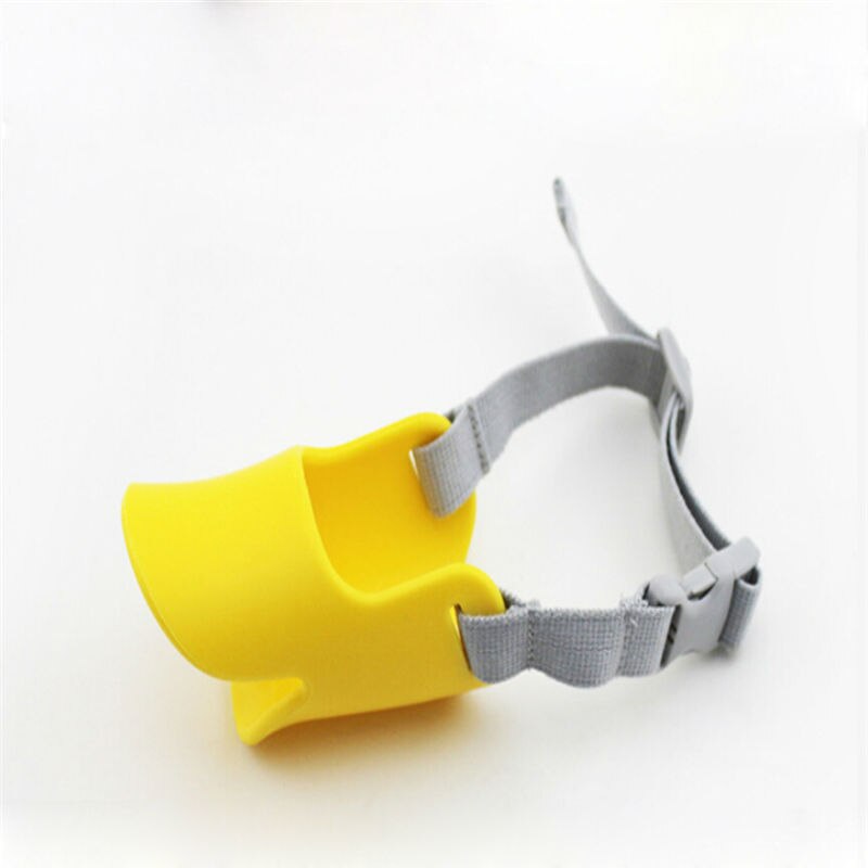 Novelty Dog Muzzle Silicone Cute Duck Mouth Mask Muzzle Bark Bite stop Dog Anti-bite Masks For Dog 20S1