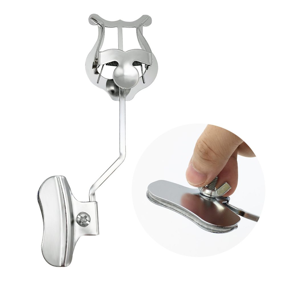 Trompette de poche à Clip, support de musique, feuille à Clip, support à Clip en acier inoxydable nickelé