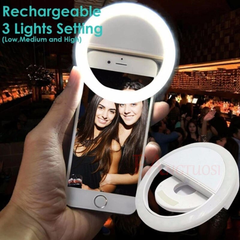 FANGTUOSI LED Selfie Light Phone light ring Portable Flash Enhancing Photography ring light