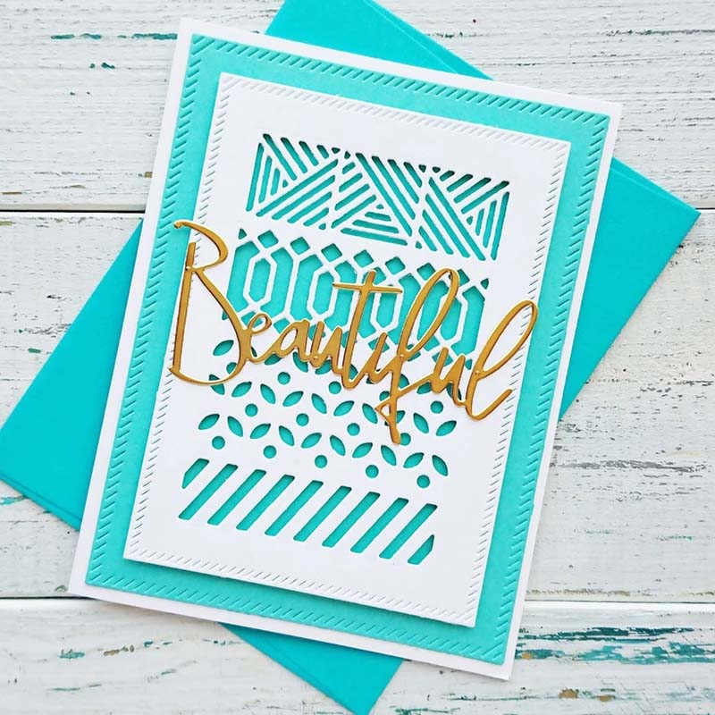 Metal Cutting dies Slanted rectangle frame cut Scrapbooking Paper Craft Handmade Card Punch Art Cutter Decorative