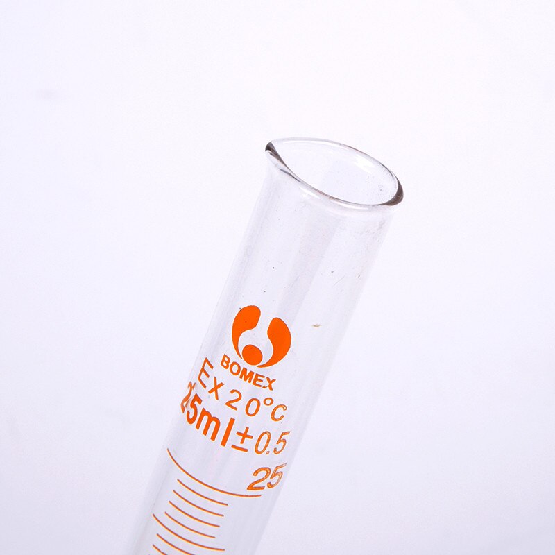 Profession Graduated Glass Measuring Cylinder 250ml Laboratory Cylinder Chemistry Lab Spout Measure