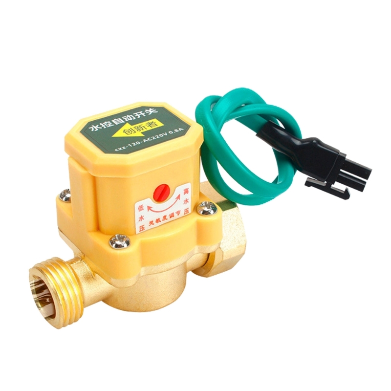 Wasserdurchflussschalter Wasserdurchflusskontrollschalter Wasserpumpe Einstellbarer Durchflusssensor G1/2 bis G1 2 4 bis G1/2: Gelb