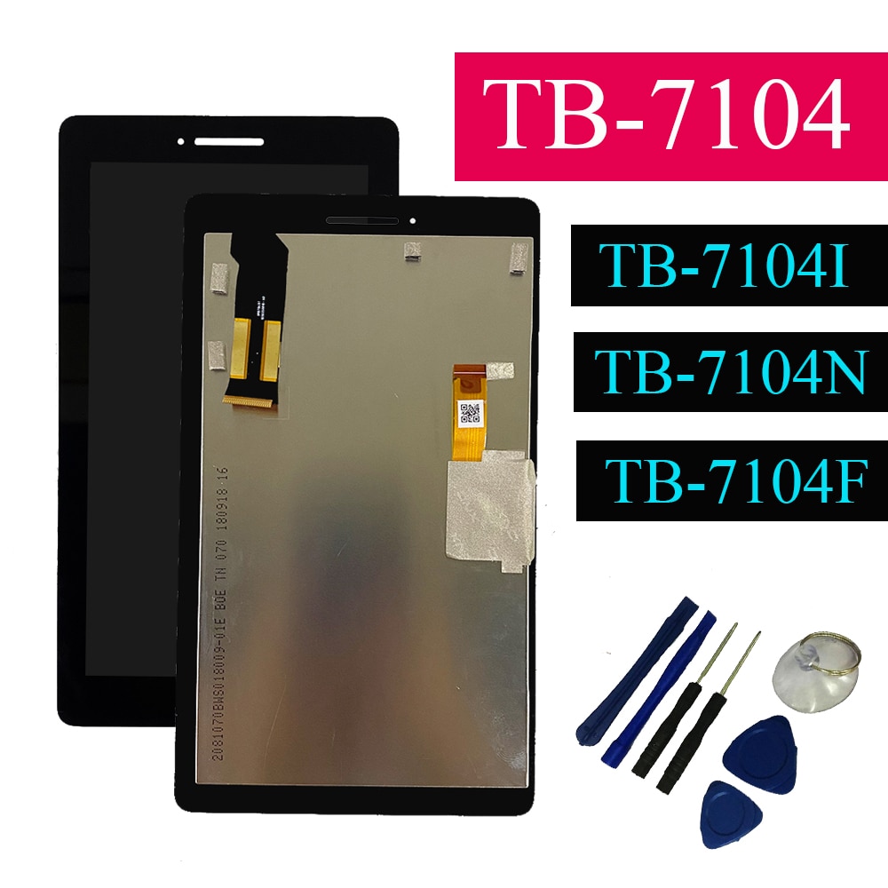 Tb-7104 TB-7104I TB-7104F TB-7104N 7104 lcd para lenovo tab e7 display lcd e tela de toque digitador assembléia