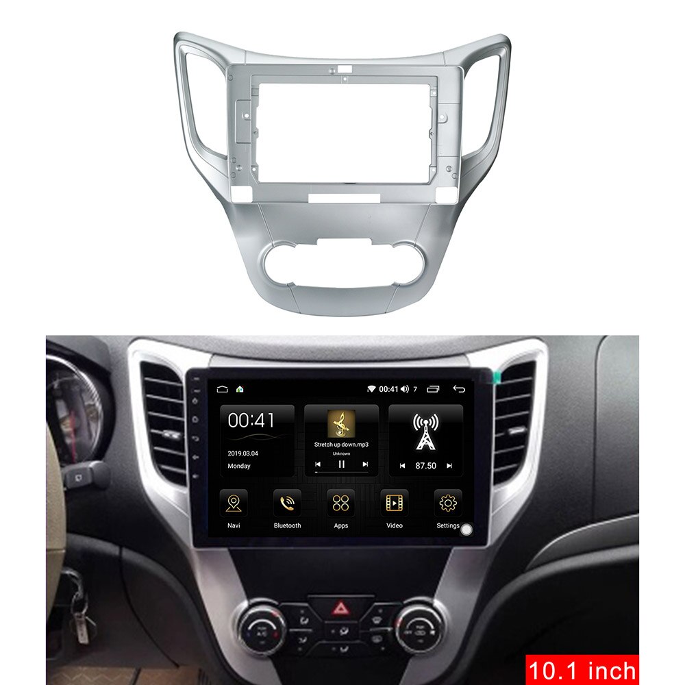 AERZETIX: Adaptateur autoradio façade Cadre réducteur 2DIN Blanc Perle