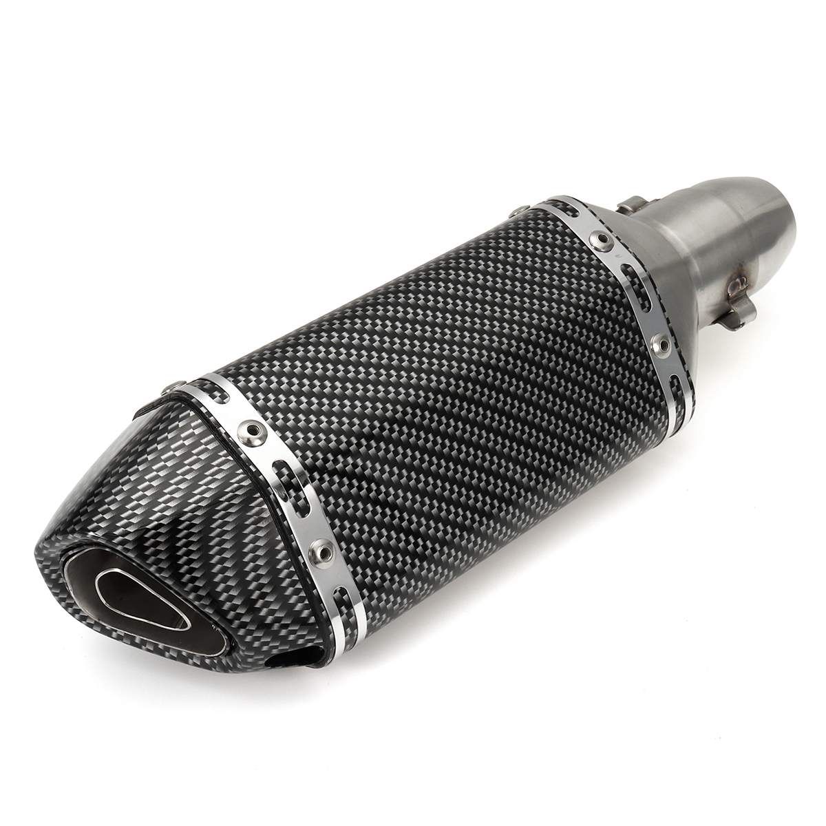 38-51mm motorfiets uitlaatdemper pijp uitlaat tip modificatie motocross staartbuis demper voor scooter atv dirt pit straatmotor: Stijl d