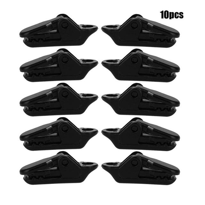 10Pcs Tent Luifel Luifel Alligator Clip Snap Canvas Anker Grijper Caravan Kaak Grip Val Draai Outdoor Camp Hike tool: MULTI