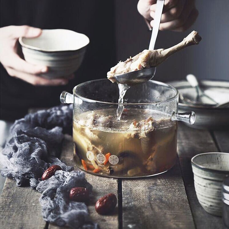 Soepkom Creatieve Salade Instant Noodles Kom Handgemaakte Koken Accessoires Glas Keuken Benodigdheden