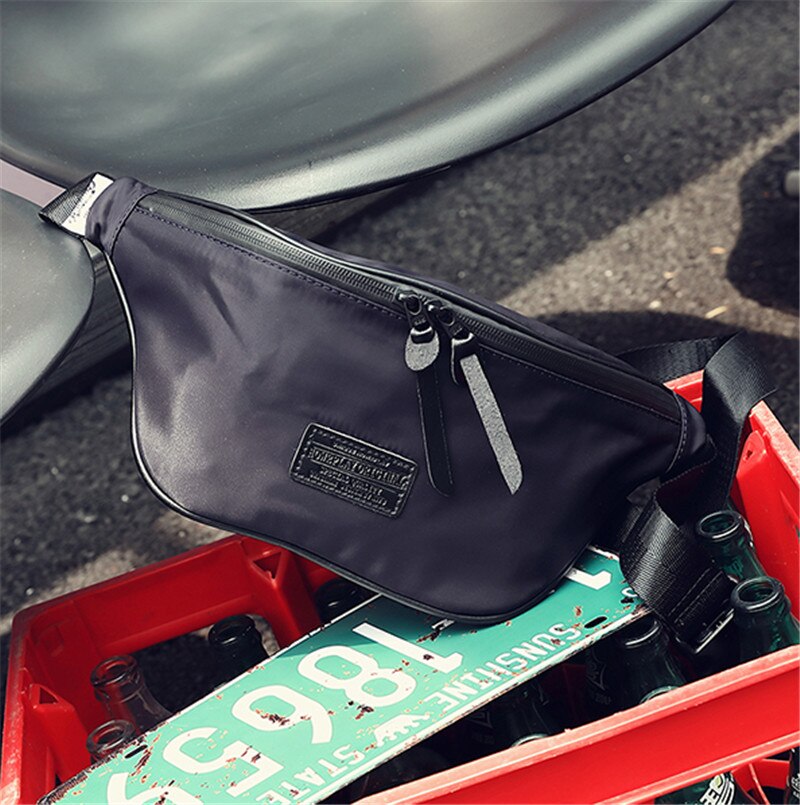 Casual Uomo Sacchetto Della Vita di Modo Pacchetto della Cassa Esterna del Sacchetto di Crossbody Unisex Fanny del sacchetto di Estate di viaggi Bum Bag: blue