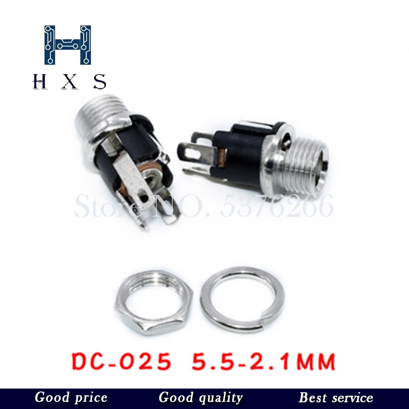 10 Uds DC Power Jack conector hembra de 5,5*2,1 MM 0,7 2,0 MM DC-005 DC-002 DC-012 DC-017 DC-022 DC-022B DC-025 DC-083 DC-099 DC005