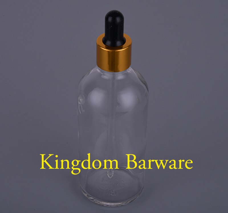100ml bitre flasker rund glassflaske med dråpeteller
