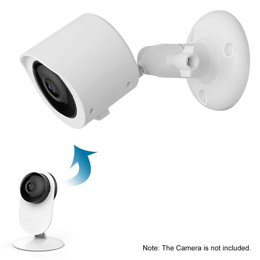 Wall Mounted 360 Degree Swivel Bracket Holder for YI 1080p/720p Home Camera Weatherproof Wall Mount for YI Home Camera