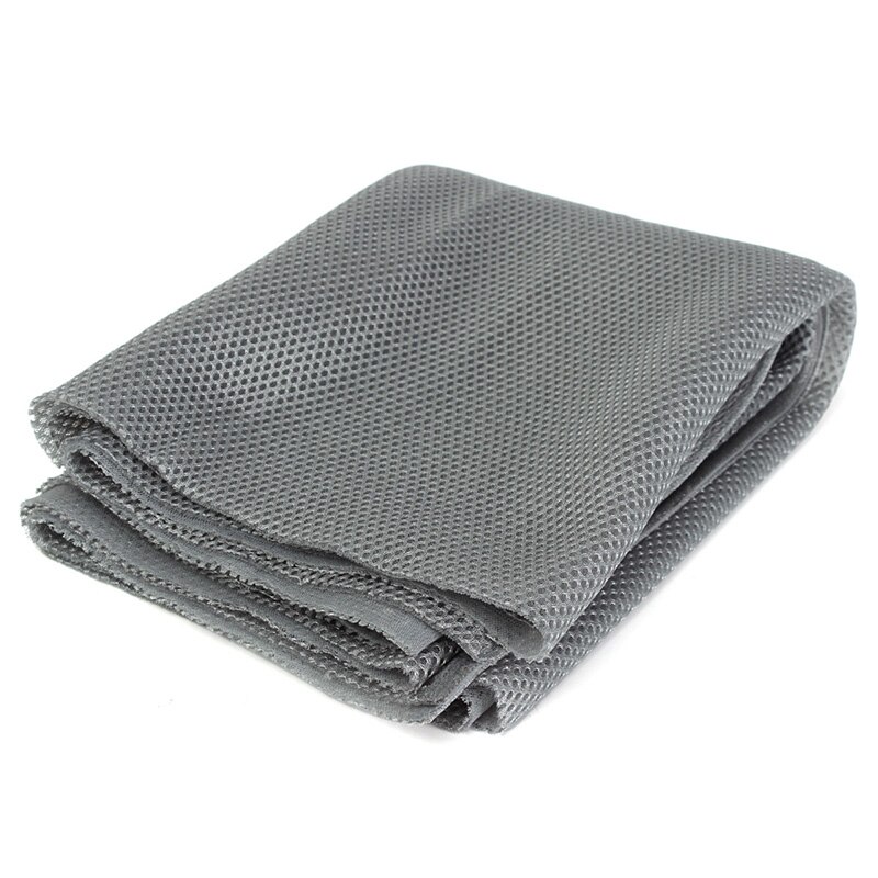 LEORY Speaker Grill Cloth Stereo Gille Fabric Speaker Mesh Cloth 1.4m x 0.5m 4 Colors Large/ Sound Box / KTV Box: Silver gray