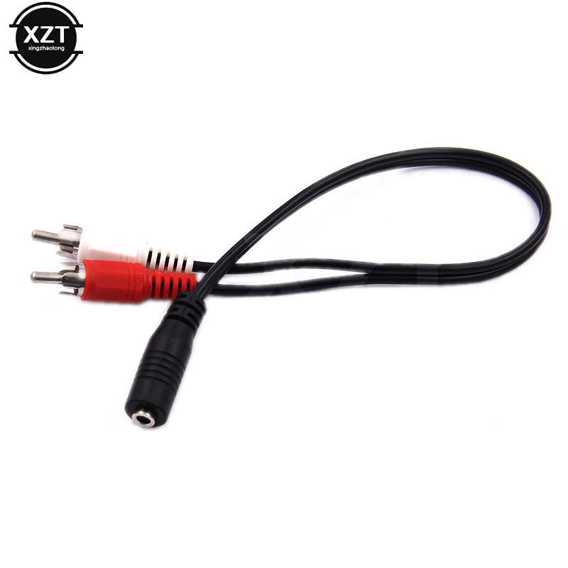 3.5mm Adapter Stereo Audio 2RCA Voor Vrouwelijke Jack Naar Standaard Mannelijke Socket Hoofdtelefoon Aux Kabel 3.5 Y Adapter kabel Universele