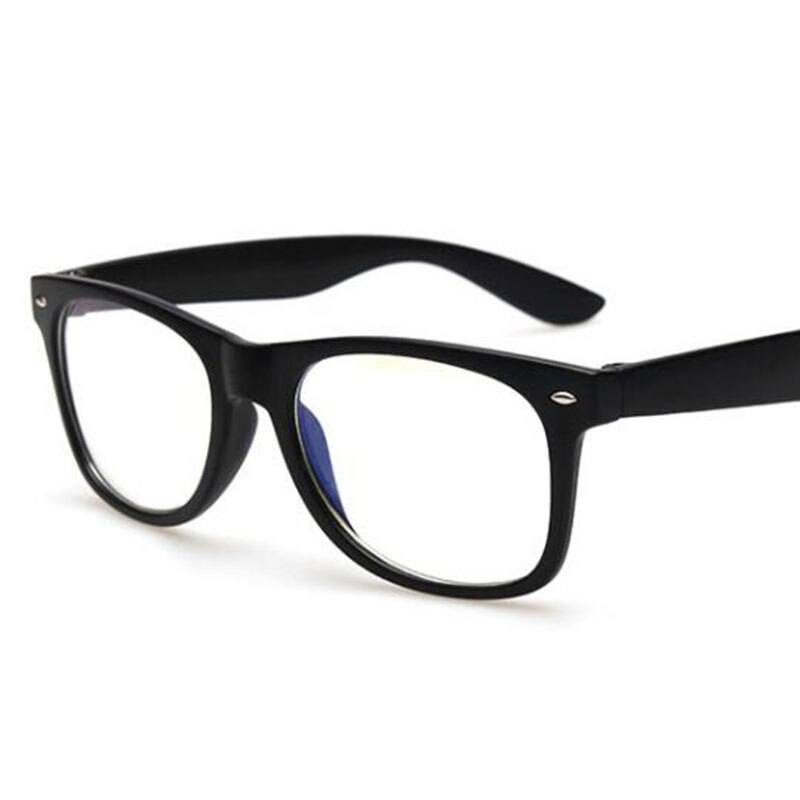 Retro Zwarte Vierkante Glazen Luxe Brilmontuur Vrouwen Mannen Transparante Bijziendheid Nerd Bril Clear Lens Optische Brillen Frame