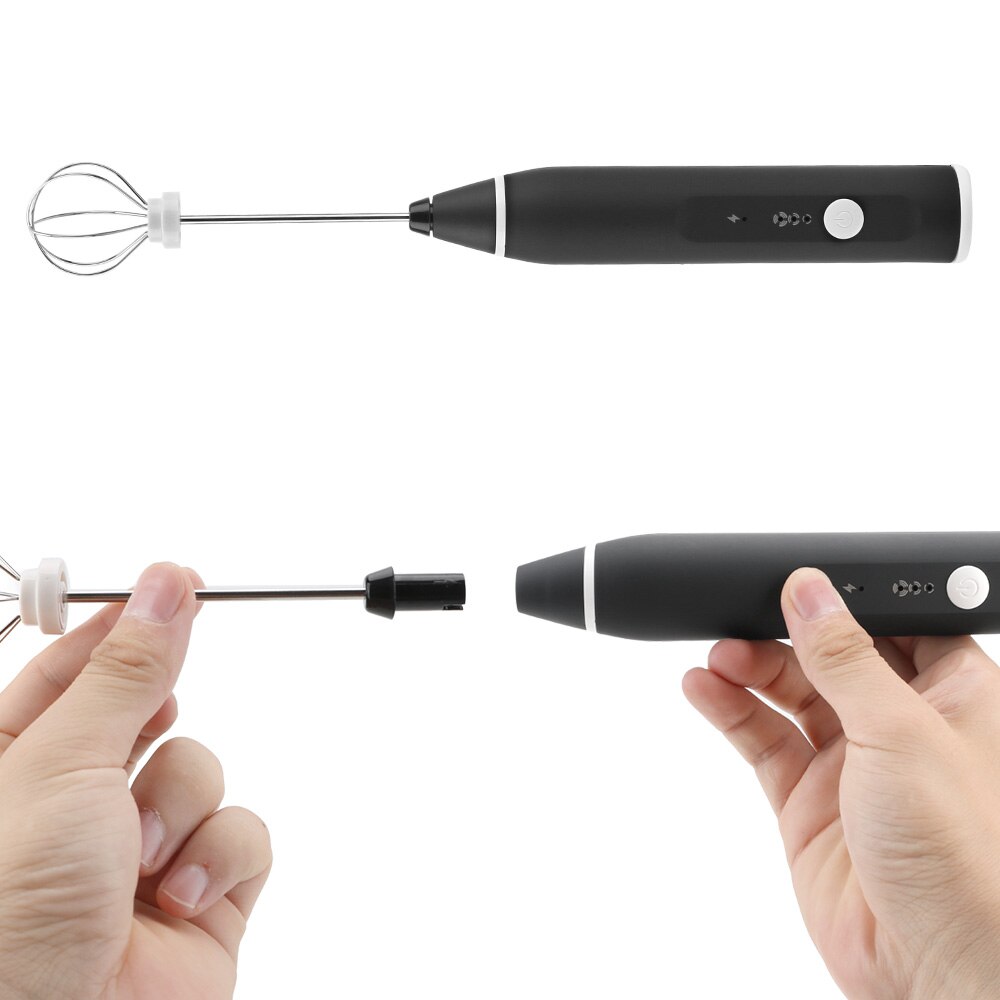 HILIFEElectric, mezclador de café, Espumador de leche, Espumador de café, Espumador de leche, batidor de huevos de mano, máquina mezcladora, accesorios de cocina