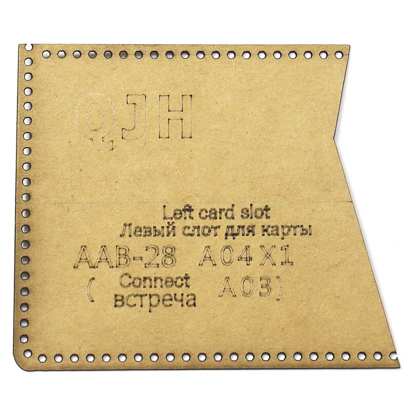 1Set DIY Kraft Paper Template Men and Women Short Wallet Leather Craft Pattern DIY Stencil Sewing Pattern 9.5*11.5cm