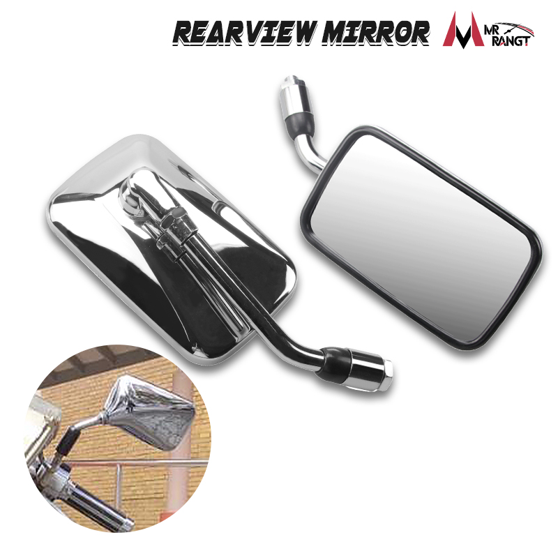 Espelhos retrovisores universais para motocicleta, 10mm, para honda kawaski vulcan yamaha ca250 steed 400 600 magna 250 750 shadow 400 750