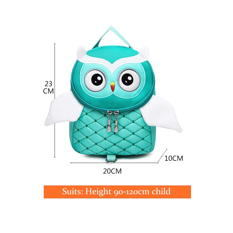 3DCute Owl Pattern Bag For Kids Girls Boys Children Backpack Cartoon School Bag Anti-lost Kindergarten Backpacks Mochila