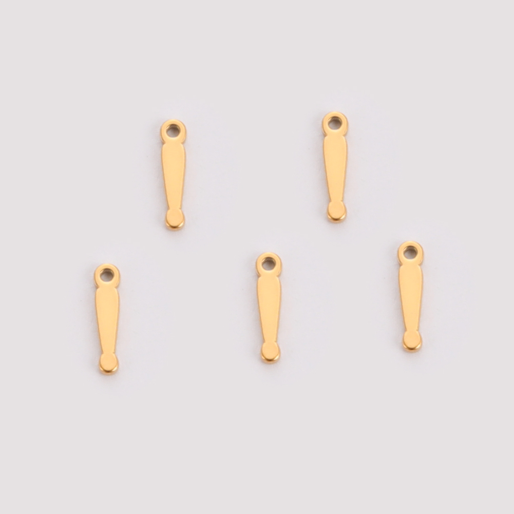 Teamer incantesimi in acciaio inossidabile creazione di gioielli alfabeto greco simbolo del dollaro ciondolo per collana braccialetto accessori fatti a mano fai da te: colore Oro puro