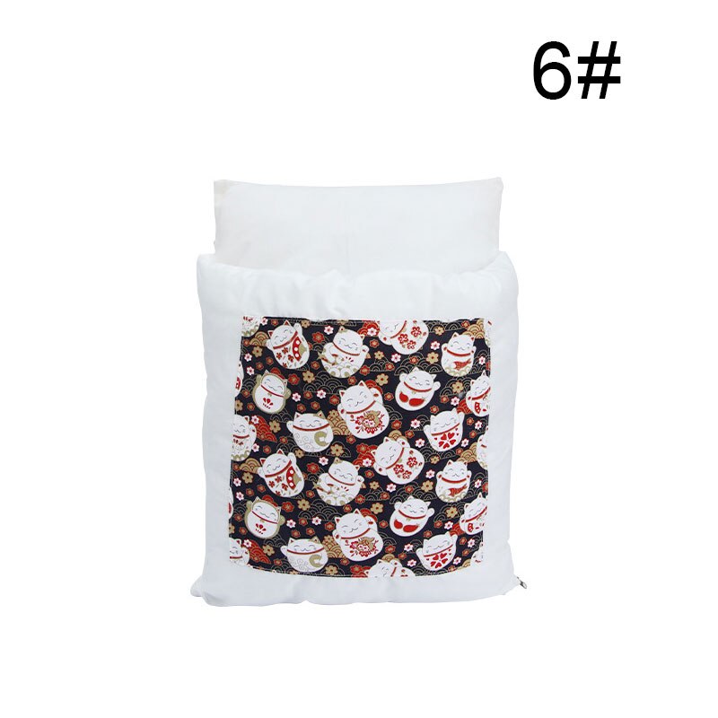 Sac de couchage amovible pour chat, lit d'hiver pour animal de compagnie, en velours, FOU99: 6 / M