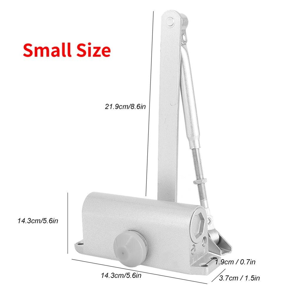 Modern Automatic Hydraulic Buffer Fire Door Closer Adjustable Telescopic Arm Positioning Door Controller
