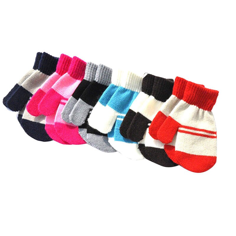 Warmom dziecięce rękawiczki dziewczynka chłopiec zimowe ciepłe dziecięce dzianiny palce ciepłe dziecięce zimowe ciepłe rękawiczki z dzianiny dla 1-4 lat