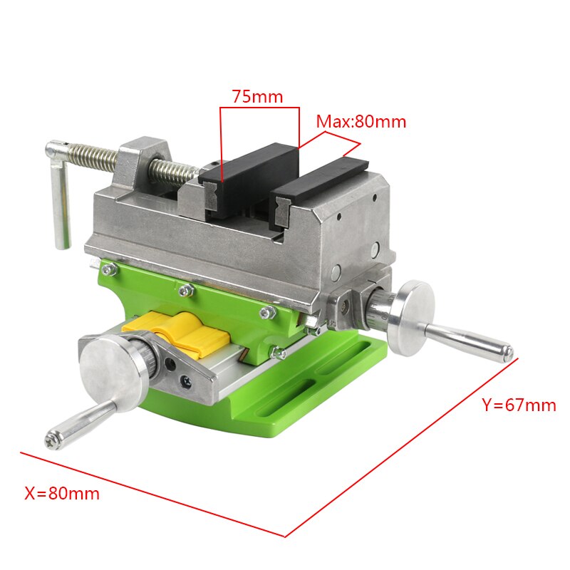 Multifunction 3 Inch Precision Pliers Bench Vise Drill Working Table X Y-axis Adjustment Coordinate For Workpiece Part Clamping