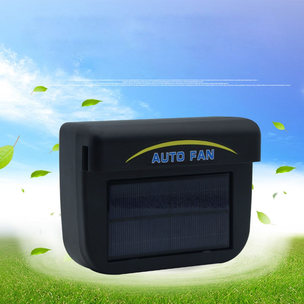 Solar Powered Car Exhaust Fan Air Vent Cool Fan Auto Cooler Ventilation System
