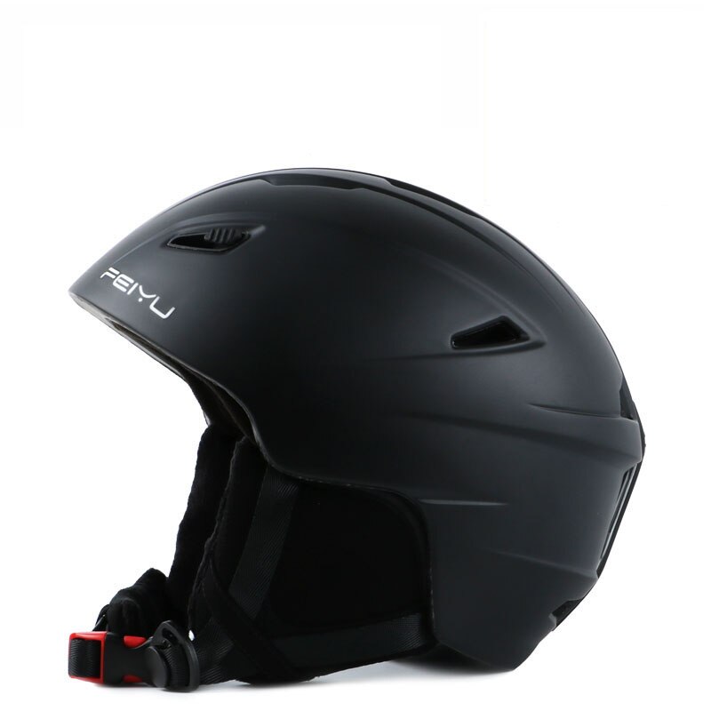 Integral geformten Ski Helm Männer Frauen Skating Sport Schutz Helm Erwachsene Snowboard Schneemobil Skateboard Skifahren Helm: matte black / M