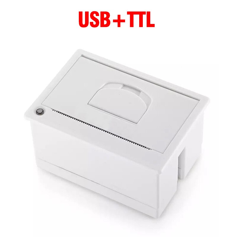 GOOJPRT QR204 Thermal Barcode Receipt Panel Printer 58mm Embedded Ticket Printers Interface USB TTL/RS232 5-9V Support ESC/POS: USB TTL