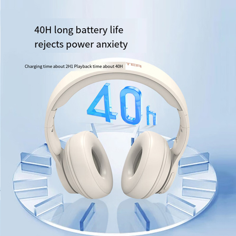 Monster MH22202 Op het hoofd gemonteerde Bluetooth 5.4-oortelefoon HD Oproep Ruisonderdrukking Muziek Gaming-hoofdtelefoon Lange batterijduur